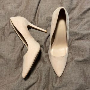 Charlotte Russe Blush Suede Heels